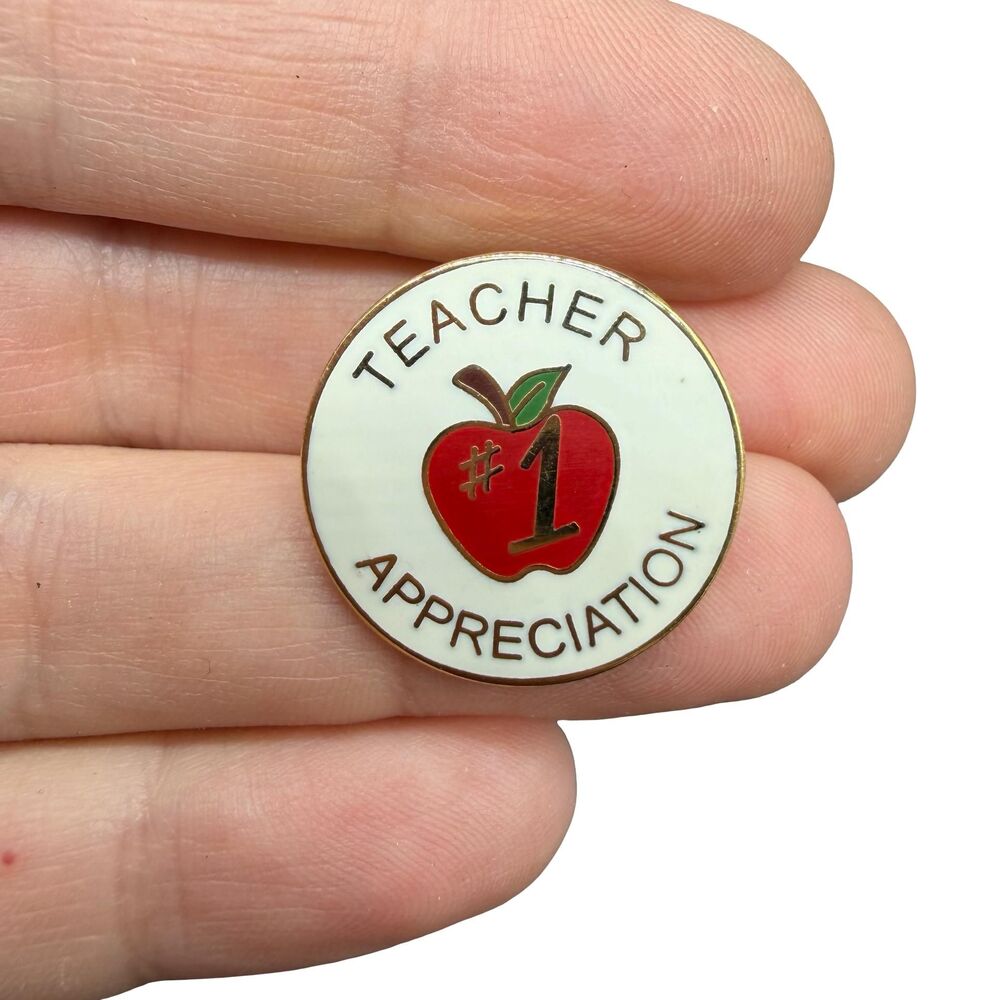 Vintage Jewelry Teacher Appreciation Pin #1 Teacher gift